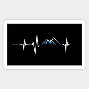 Heartbeat - Mountain Sticker